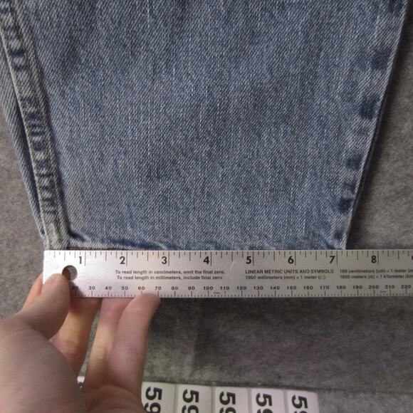 Levi's 550 Jeans Womens 16 Blue Relaxed Tapered Leg High Rise Denim Light Wash - Picture 5 of 9